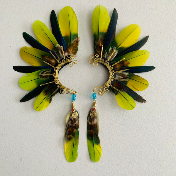 Feather wing cuff Earrings 843