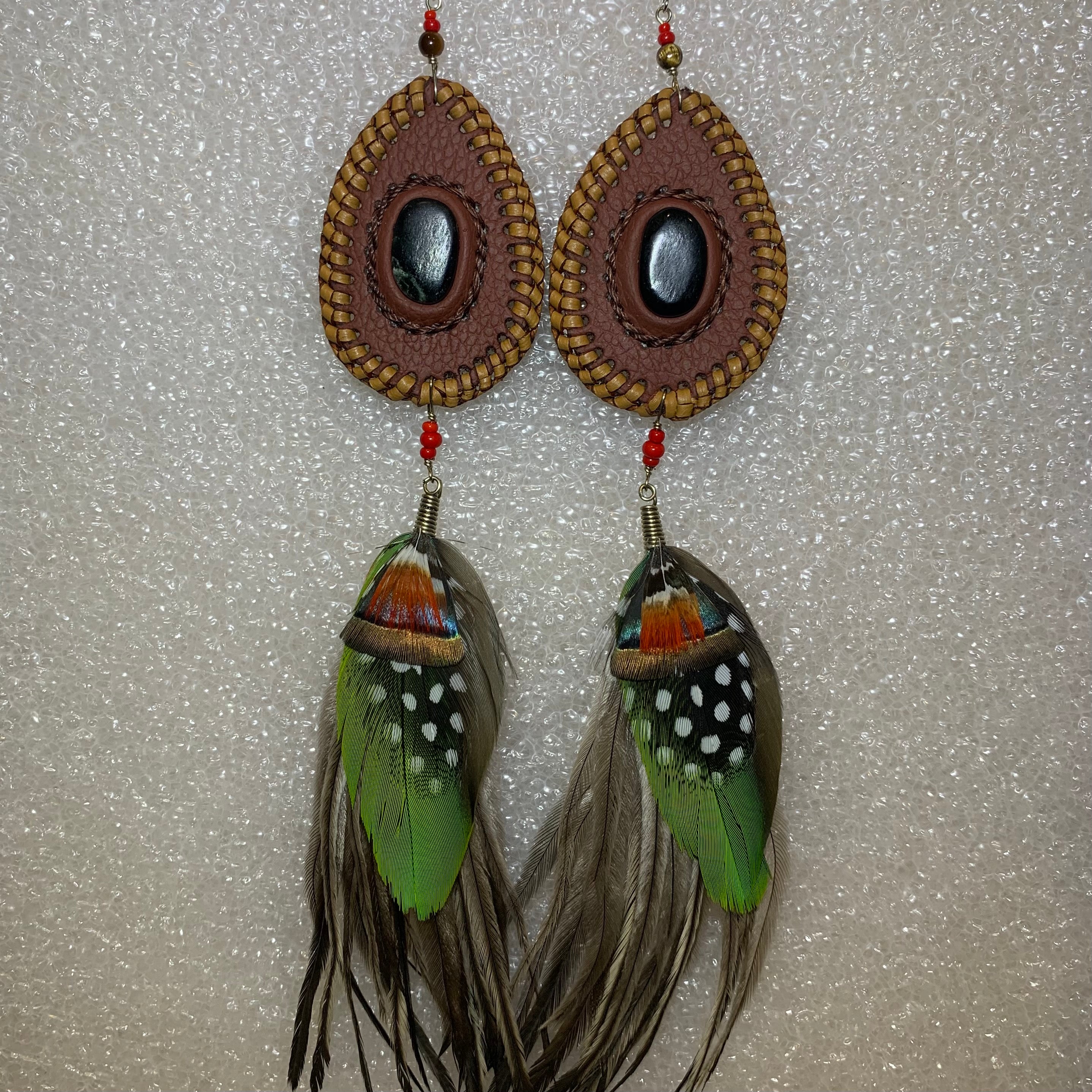 Leather n Feather Earrings 75