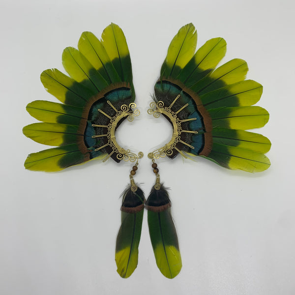 Feather wing Earrings 360