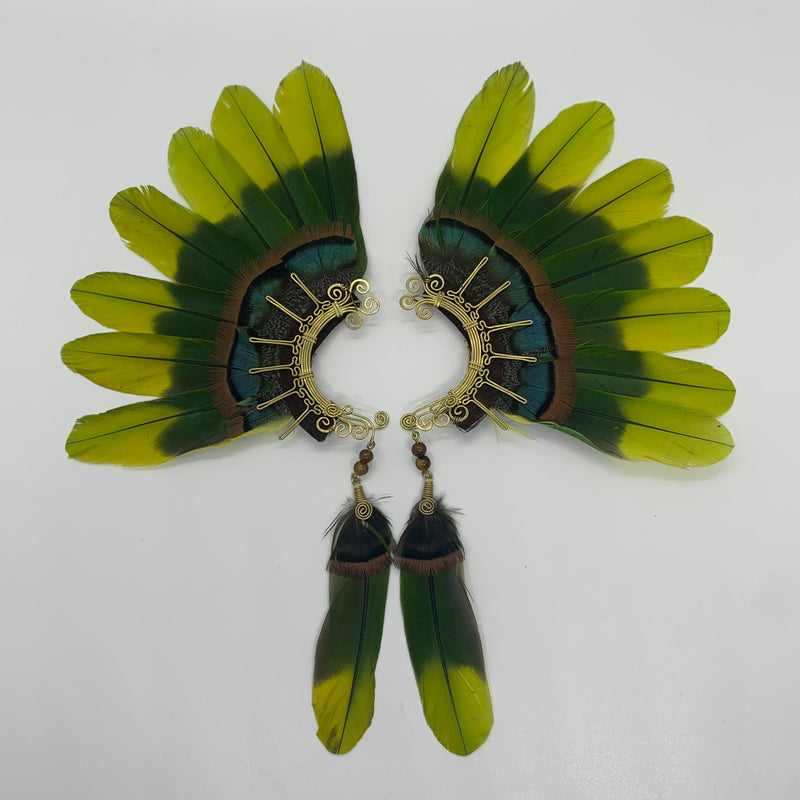 Feather wing Earrings 360