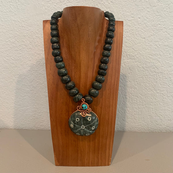 Necklace - Guatamala Jade Peyote 1