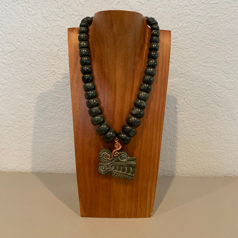 Necklace - Guatamala Jade Quetzalcoatl pendent 3