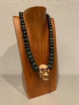 Necklace - Guatamala Jade & Skull 2