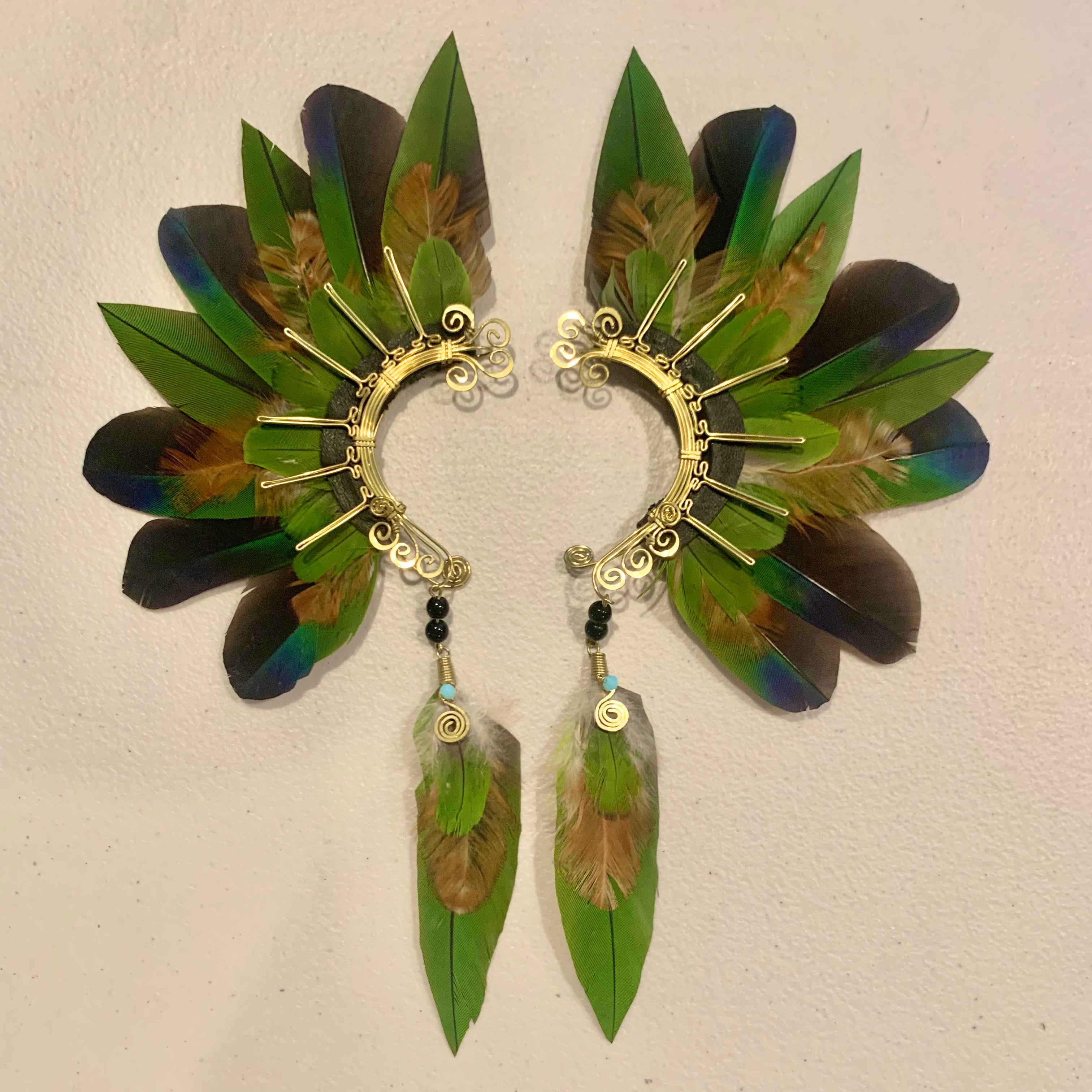 Feather wing cuff Earrings 764