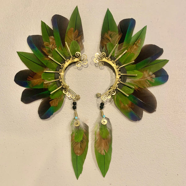 Feather wing cuff Earrings 764