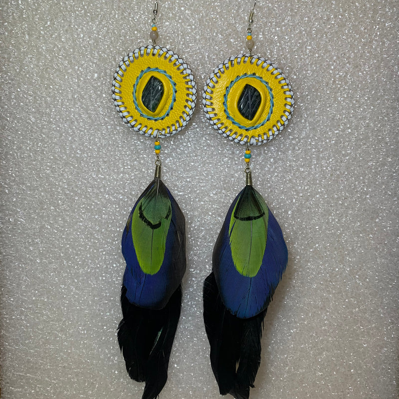 Leather n Feather Earrings 85