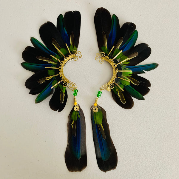 Feather wing cuff Earrings 784