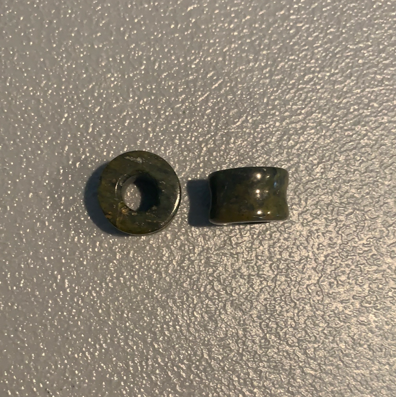 Earrings Jade plugs 53/64”