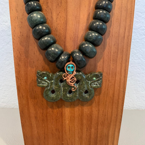 Necklace - Guatamala Jade Quetzalcoatl 32