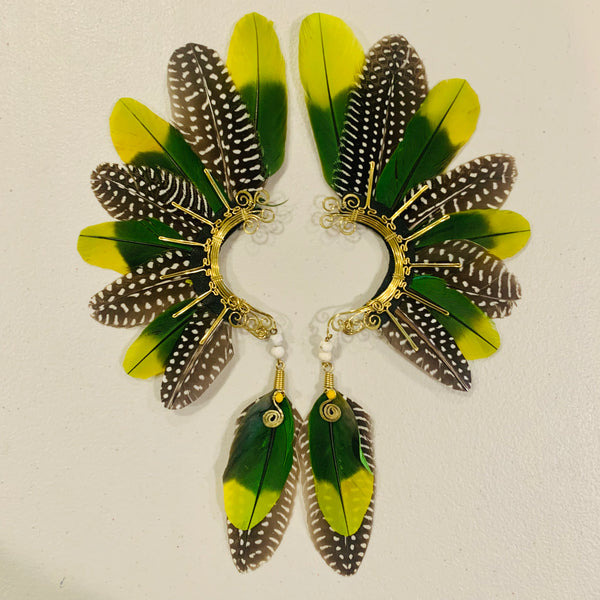 Feather wing cuff Earrings 857