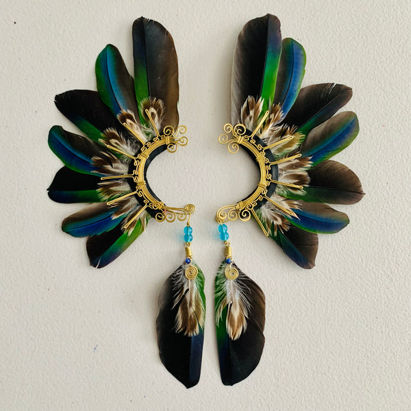 Feather wing cuff Earrings 840