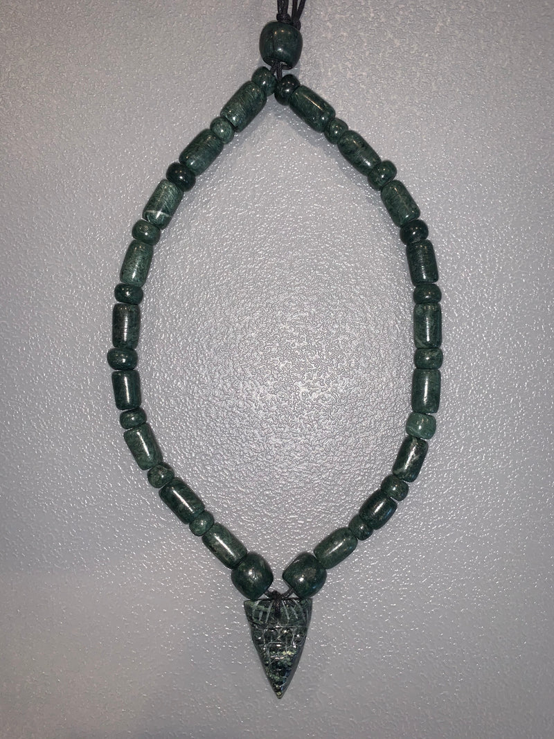 Necklace - Guatamala Jade Cuauhtli|Eagle