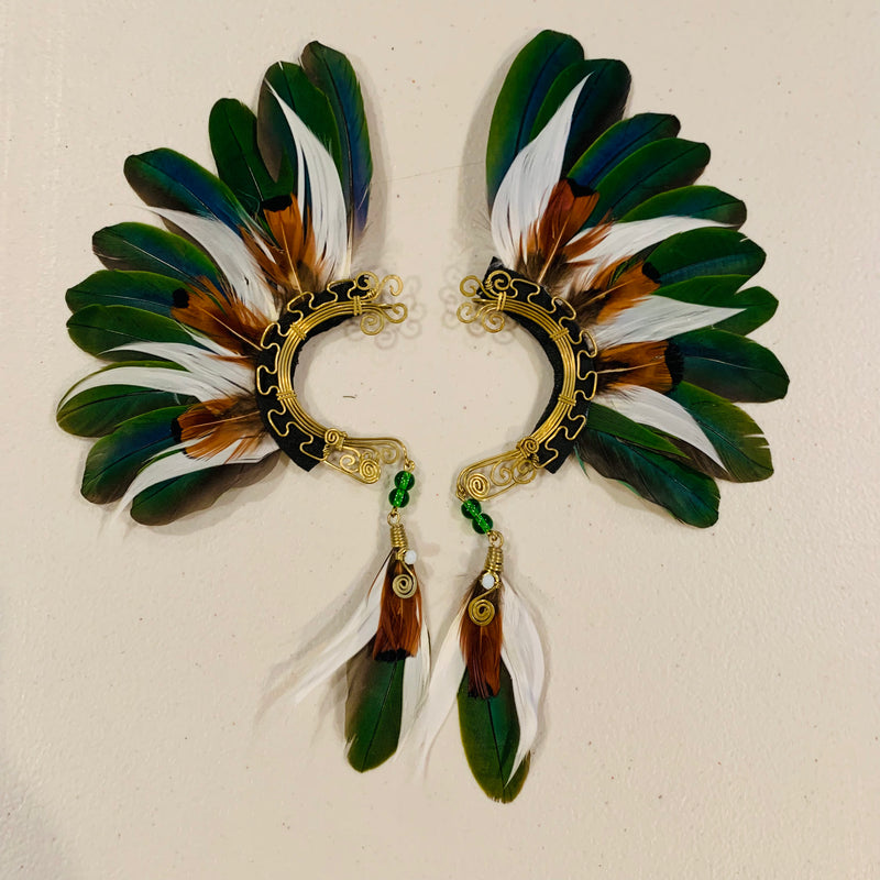 Feather wing cuff Earrings 882