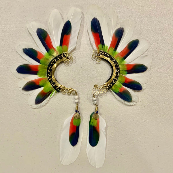 Feather wing cuff Earrings 726