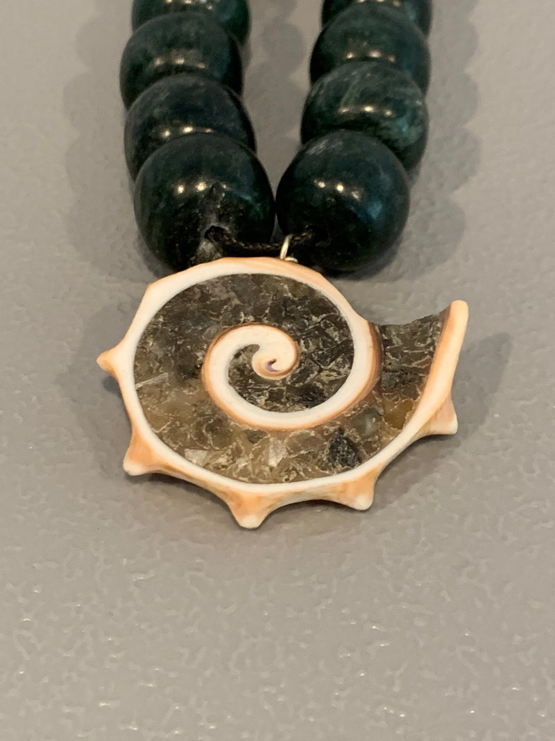 Necklace - Guatamala Jade & Caracol 2