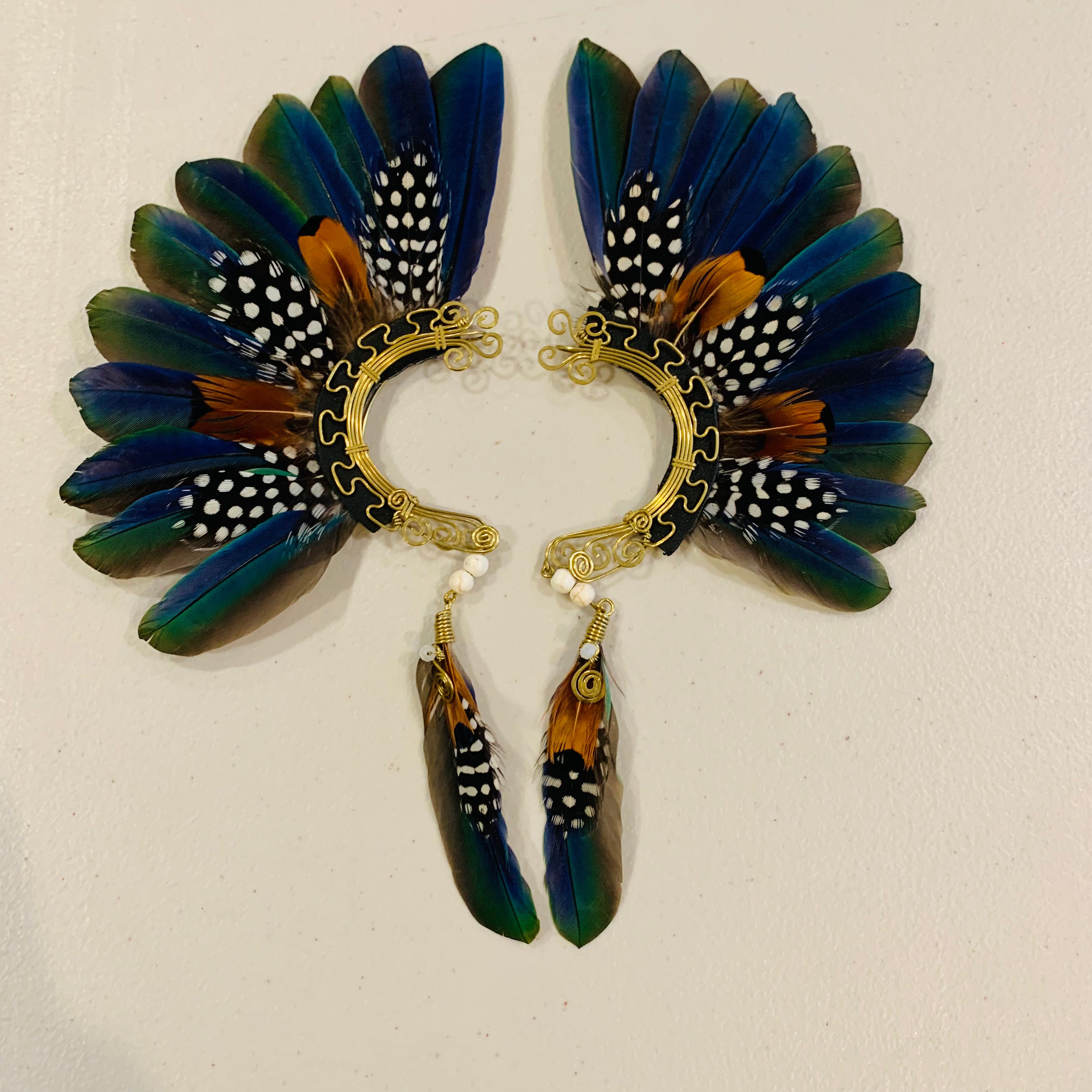 Feather wing cuff Earrings 864