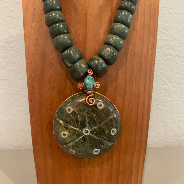 Necklace - Guatamala Jade Peyote 3