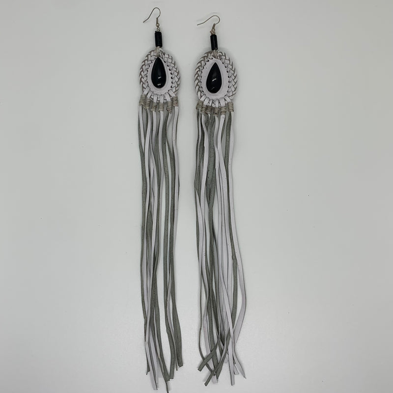 Leather Earrings 34