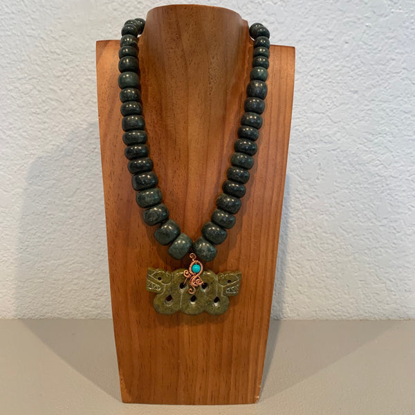 Necklace - Guatamala Jade Quetzalcoatl 26