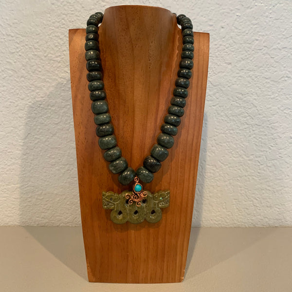 Necklace - Guatamala Jade Quetzalcoatl 28