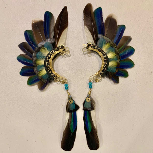 Feather wing cuff Earrings 712