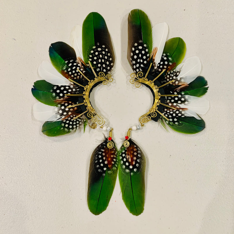 Feather wing cuff Earrings 791