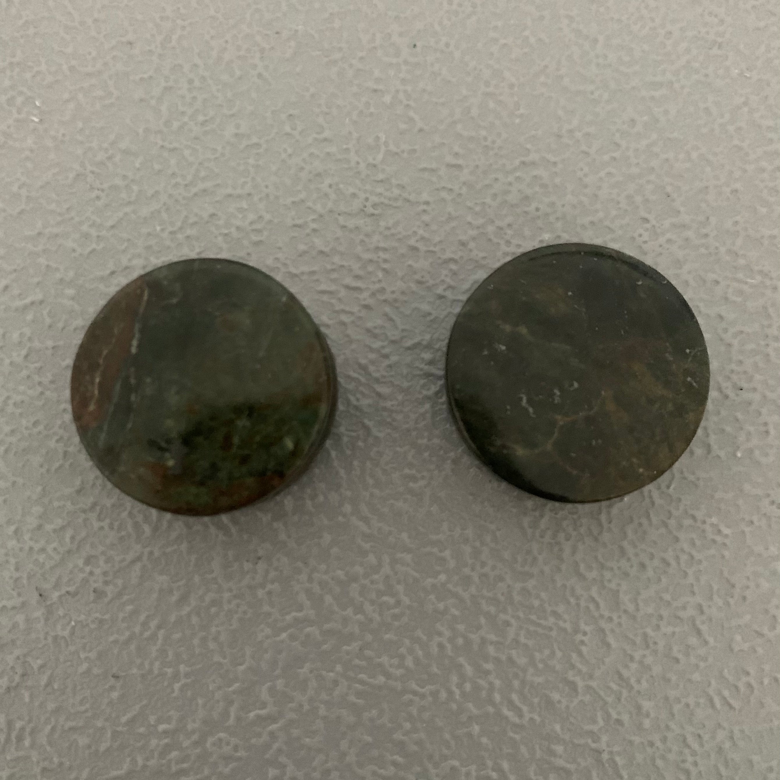 Earrings Jade plugs 1.18”