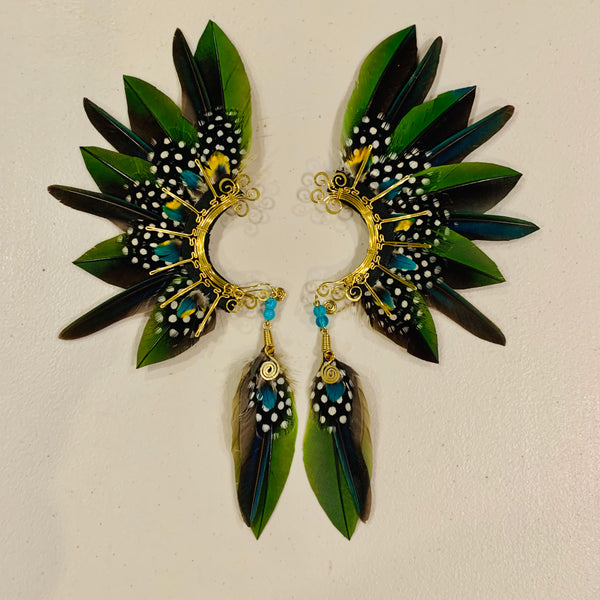 Feather wing cuff Earrings 820