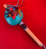 Aztec Dance Rattle painted 33