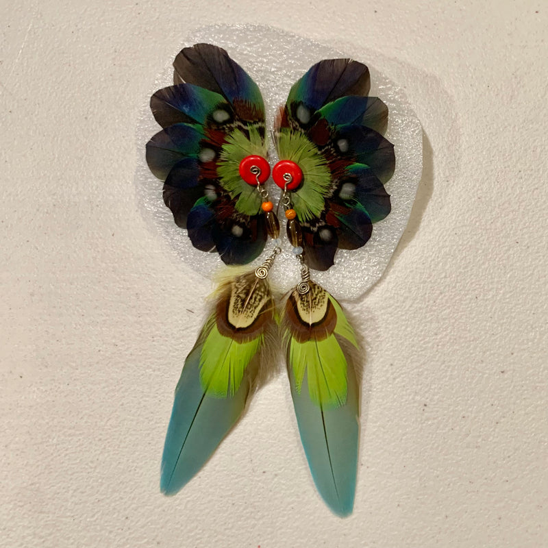 Feather wing Earrings 689