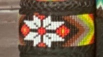 Beaded n leather bracelet 2