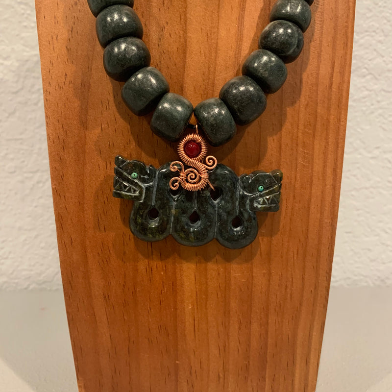 Necklace - Guatamala Jade Quetzalcoatl 13