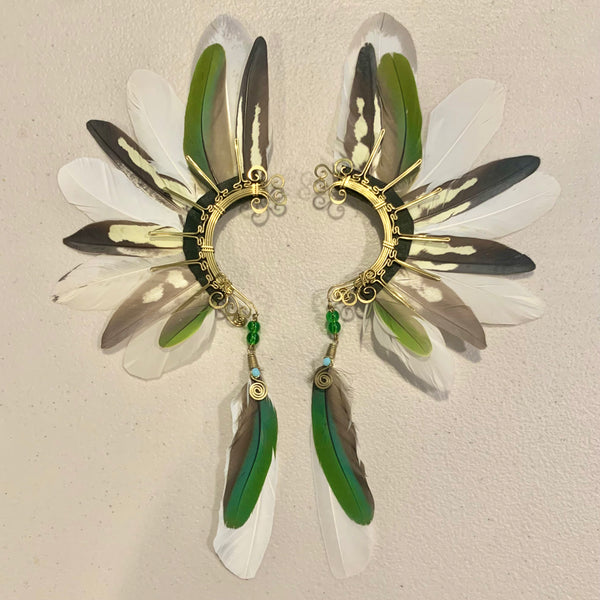 Feather wing cuff Earrings 762