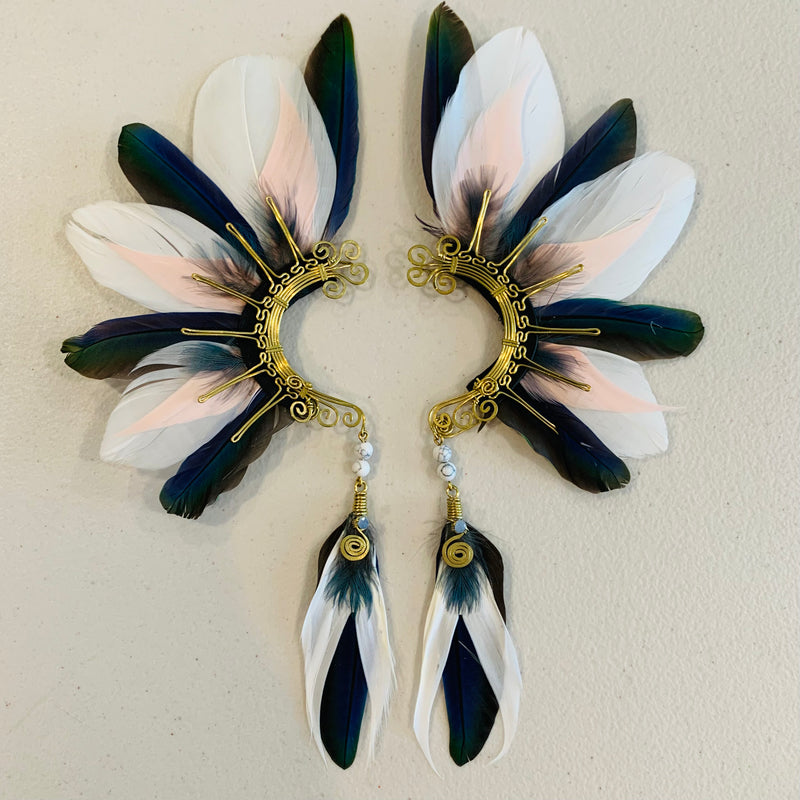 Feather wing cuff Earrings 884