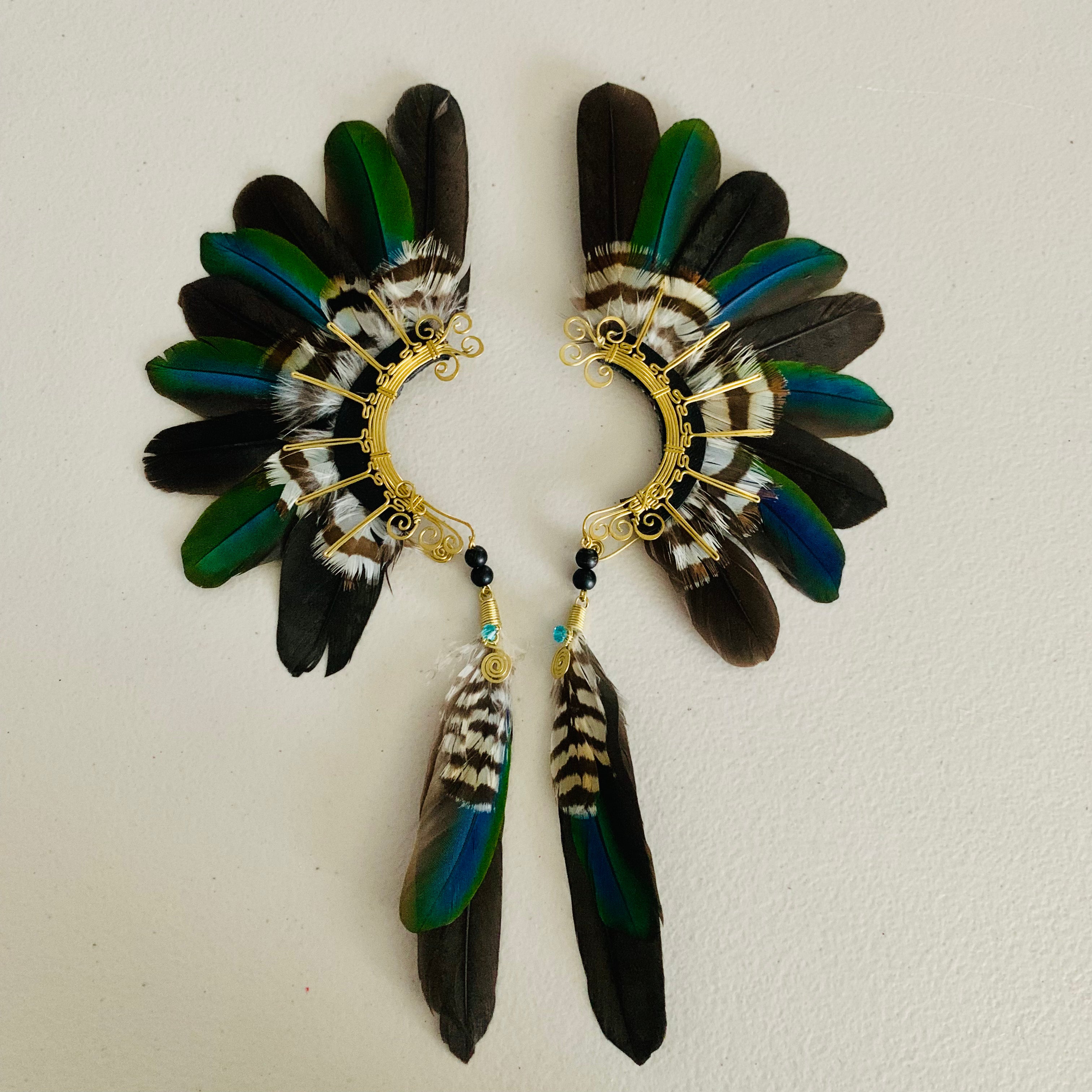 Feather wing cuff Earrings 782