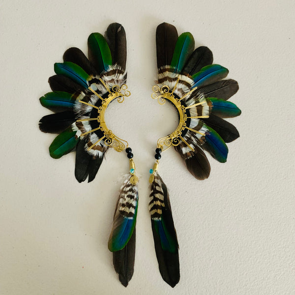 Feather wing cuff Earrings 782