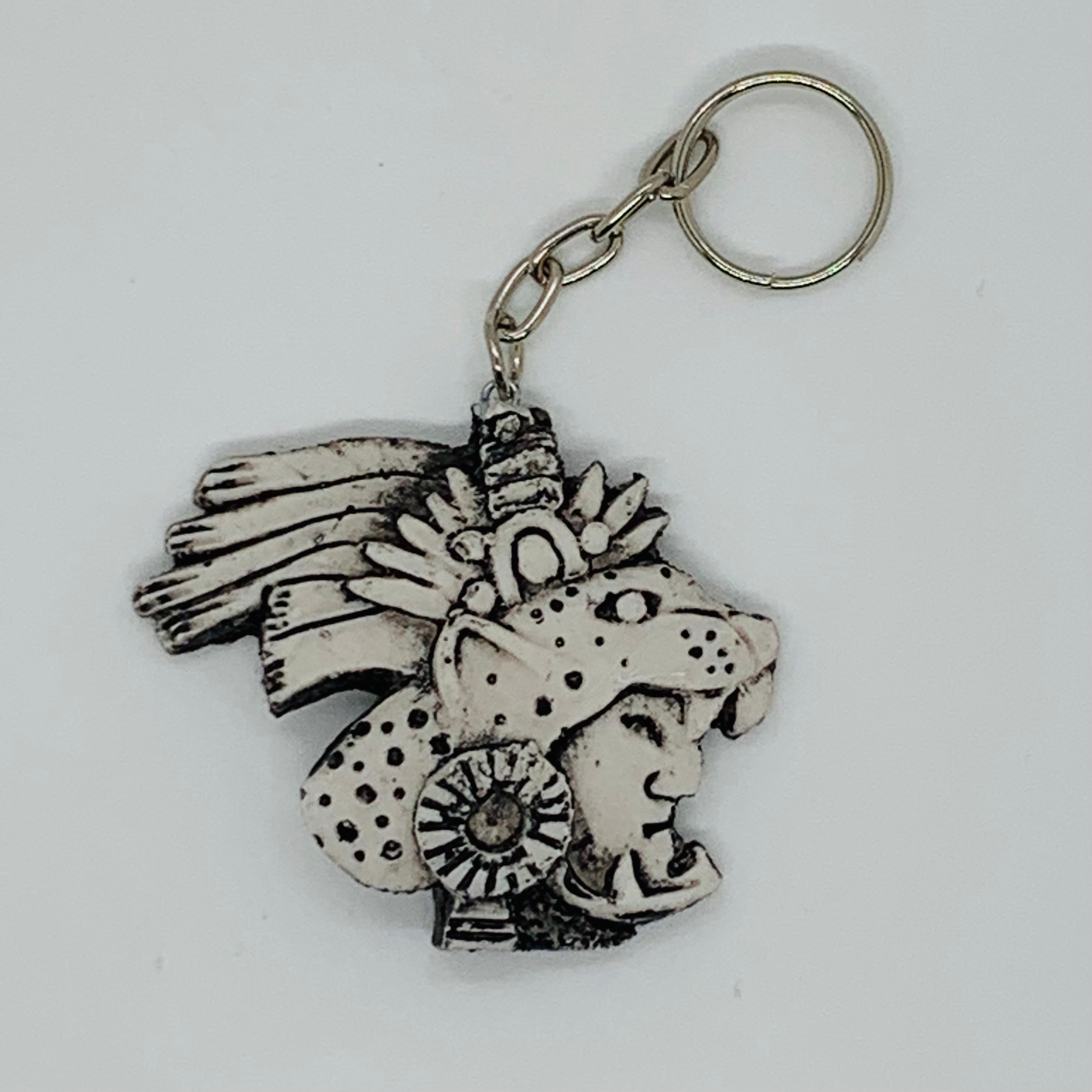 Clay keychain - Jaguar Warrior