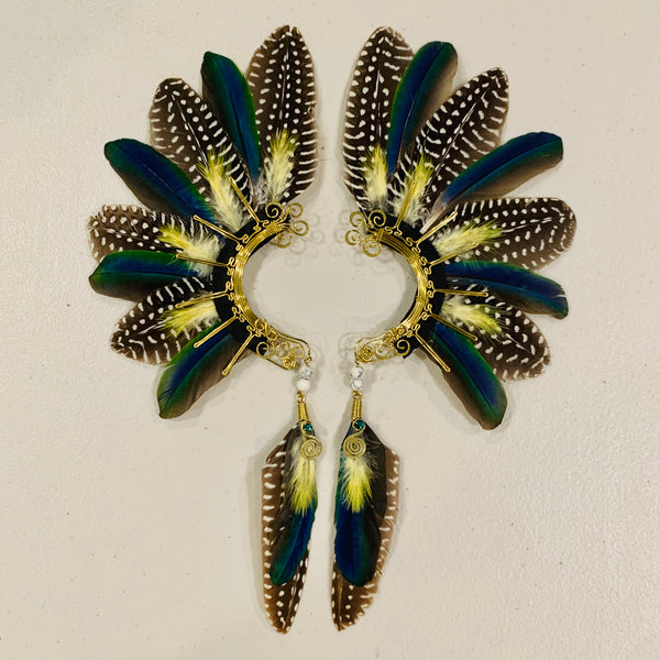 Feather wing cuff Earrings 830