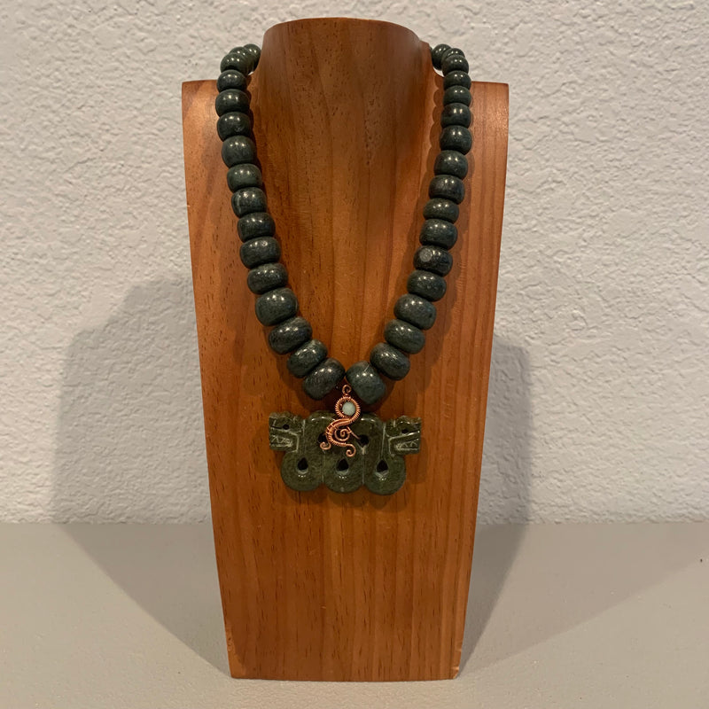 Necklace - Guatamala Jade Quetzalcoatl 34