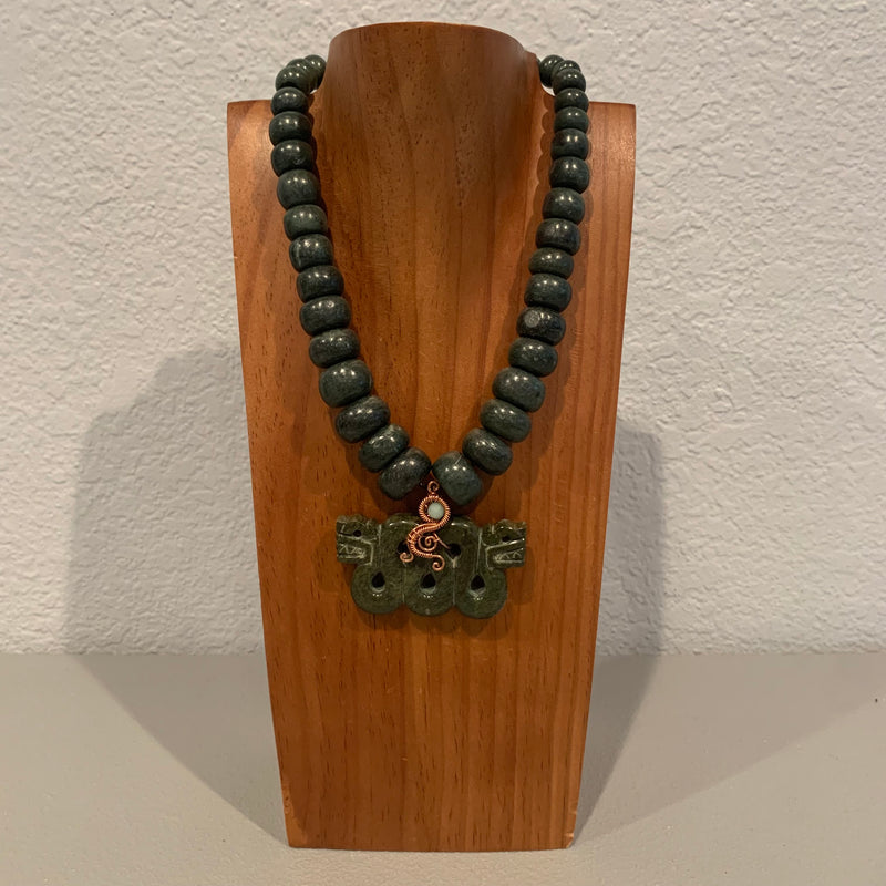 Necklace - Guatamala Jade Quetzalcoatl 34
