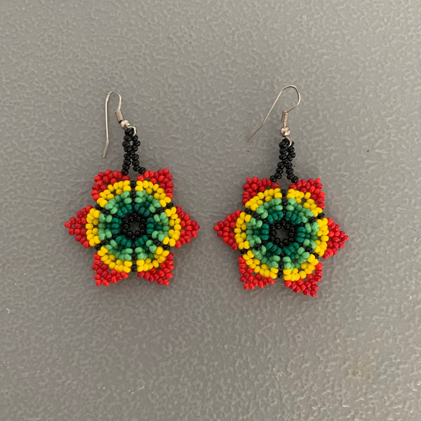 Beaded flower Earrings 14