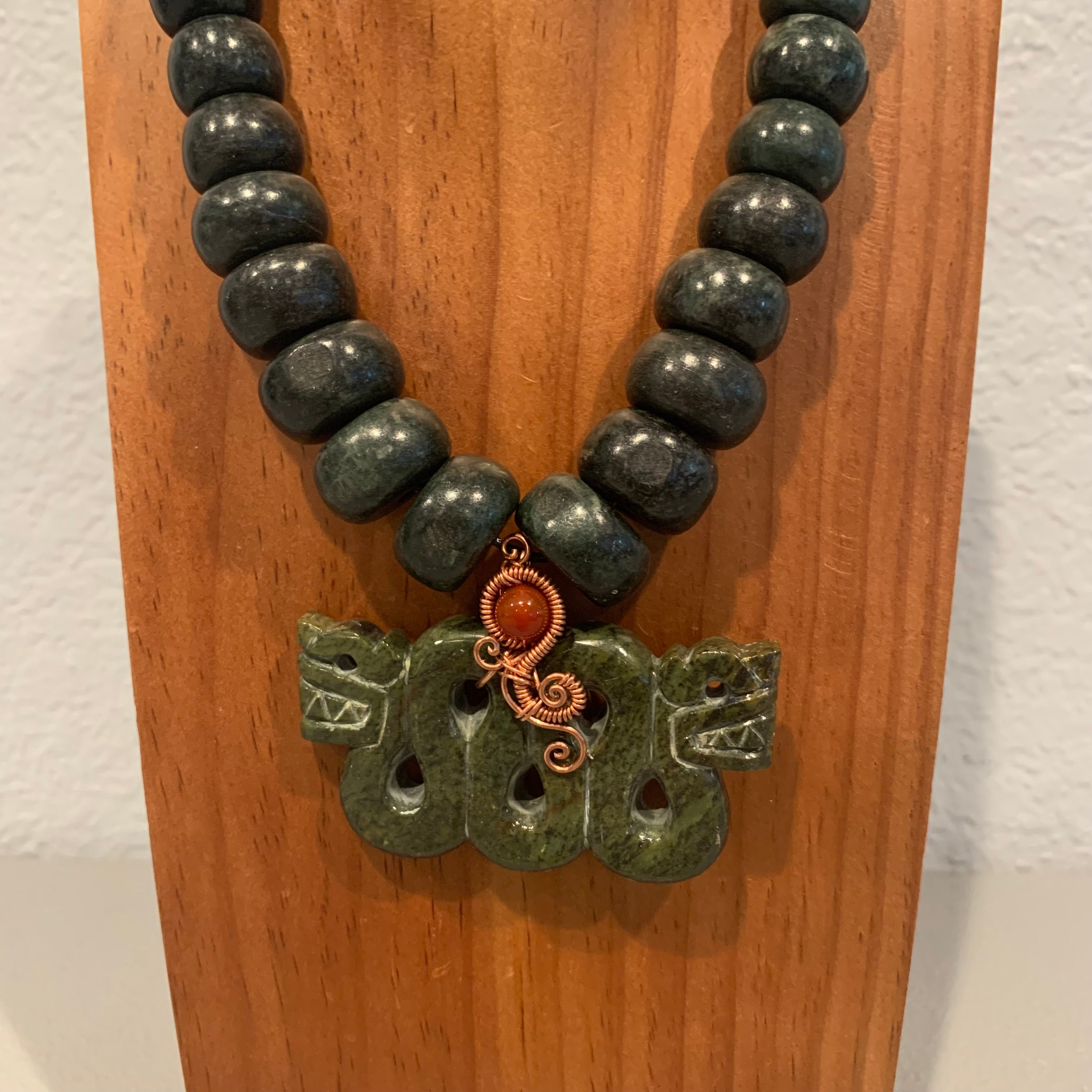 Necklace - Guatamala Jade Quetzalcoatl 27