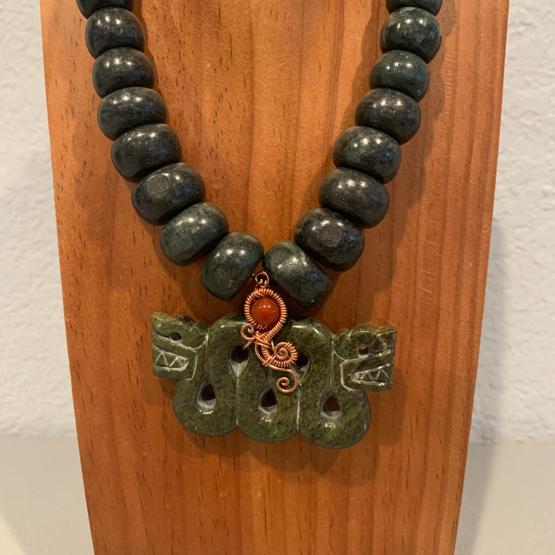 Necklace - Guatamala Jade Quetzalcoatl 27