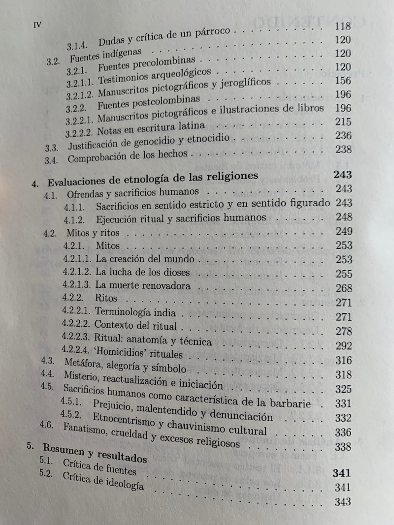 Book - Sacrificios Humanos (human sacrifices)