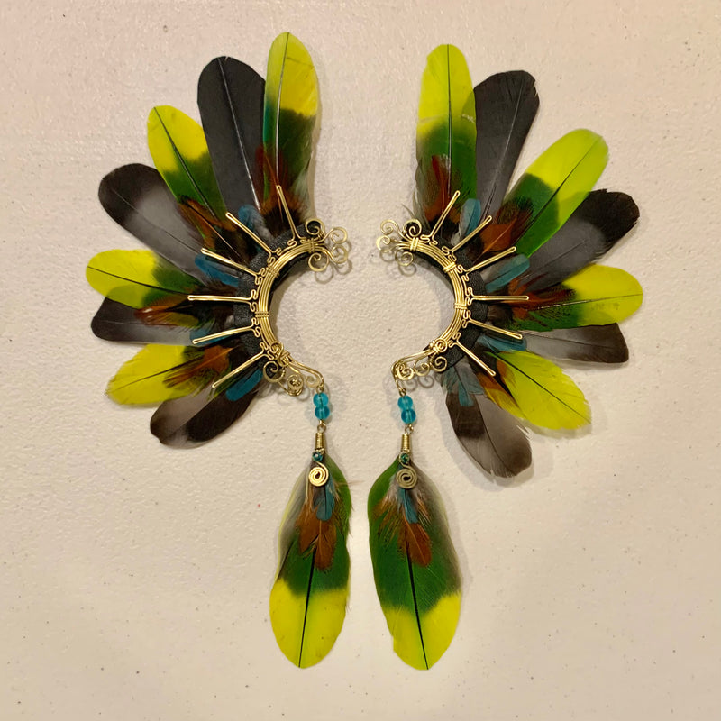 Feather wing cuff Earrings 718