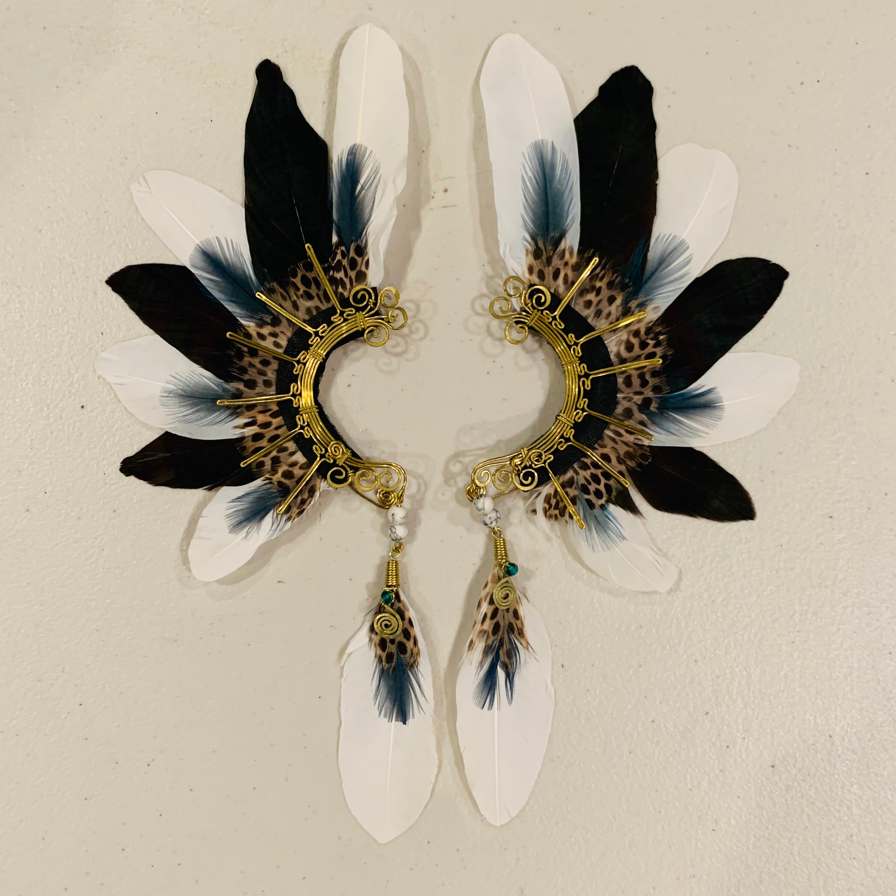 Feather wing cuff Earrings 822