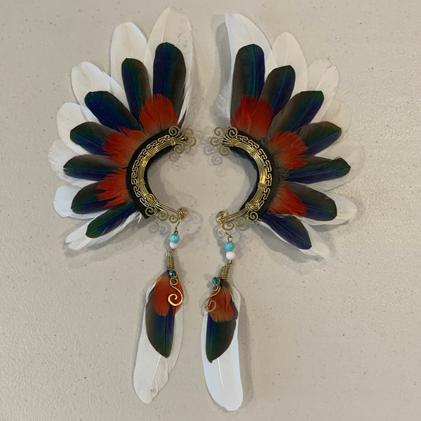 Feather wing Earrings 593