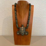 Necklace - Guatamala Jade w jade mask
