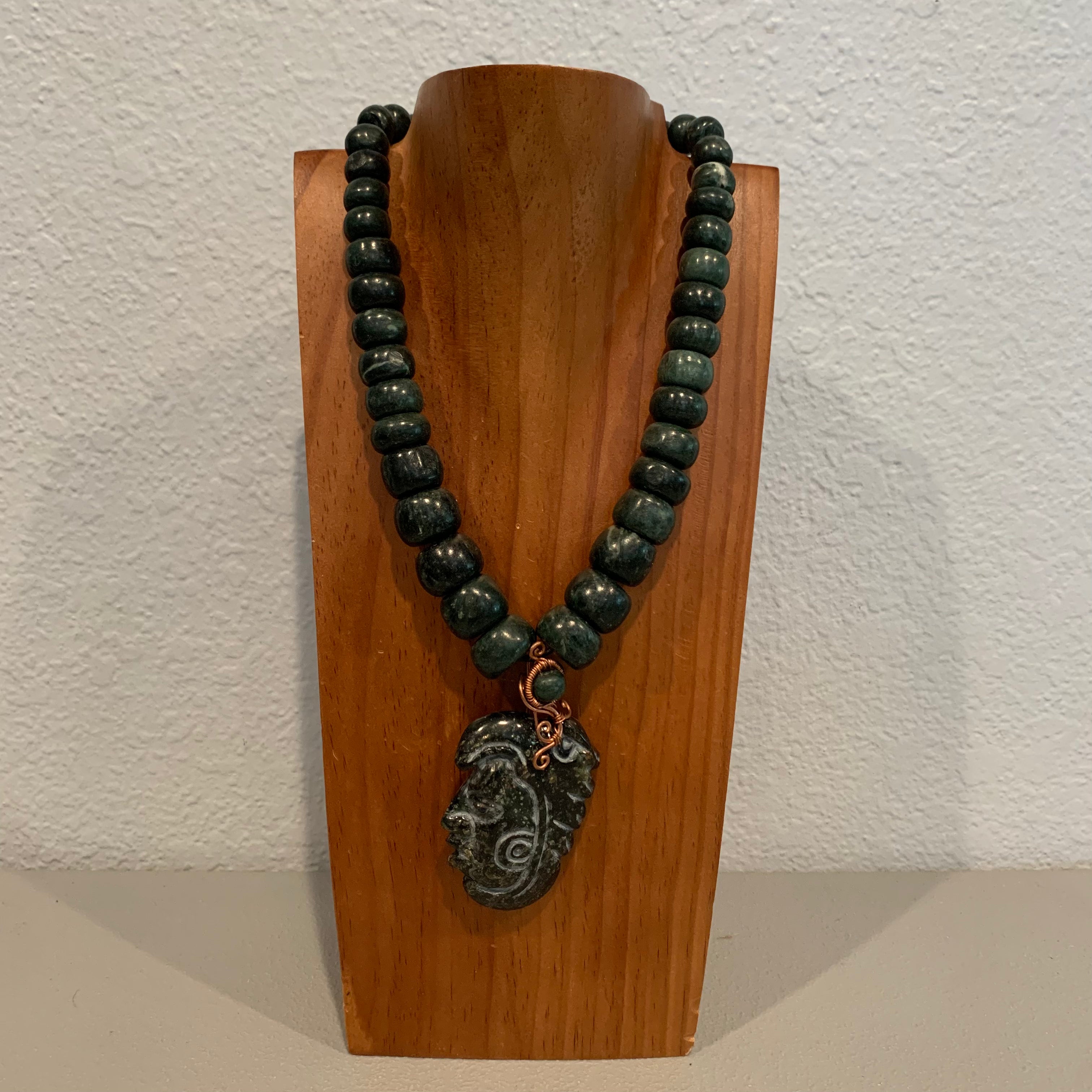 Necklace - Guatamala Jade Eagle Warrior 2