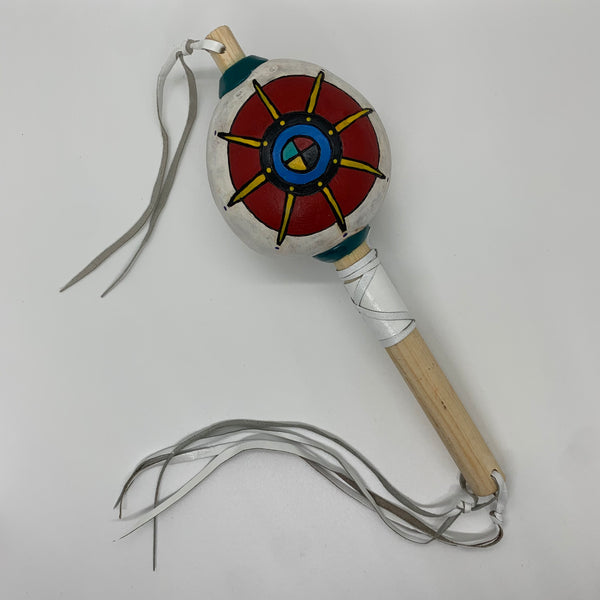 Aztec Dance Rattle painted 29